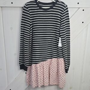 Tucker + Tate Black and White Striped Top